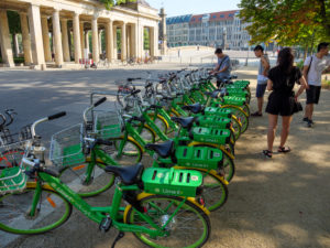 Rental bikes e-bikes, Museum Island, Berlin, Germany Rental bikes e-bikes, Museum Island, Berlin, Germany